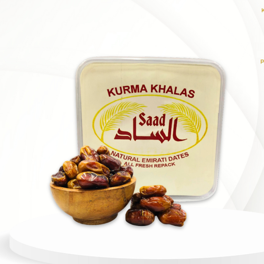 Khalas saad 1kg/Kurma khalas saad 1 kg/Kurma khalas premium 1 kg / Shabani kurma