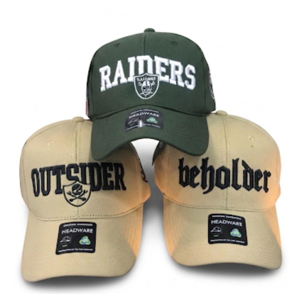 Topi Baseball Bordir Premium Unisex Adjustable - Variasi Beholder, Outsider & Raiders | Casual Stree