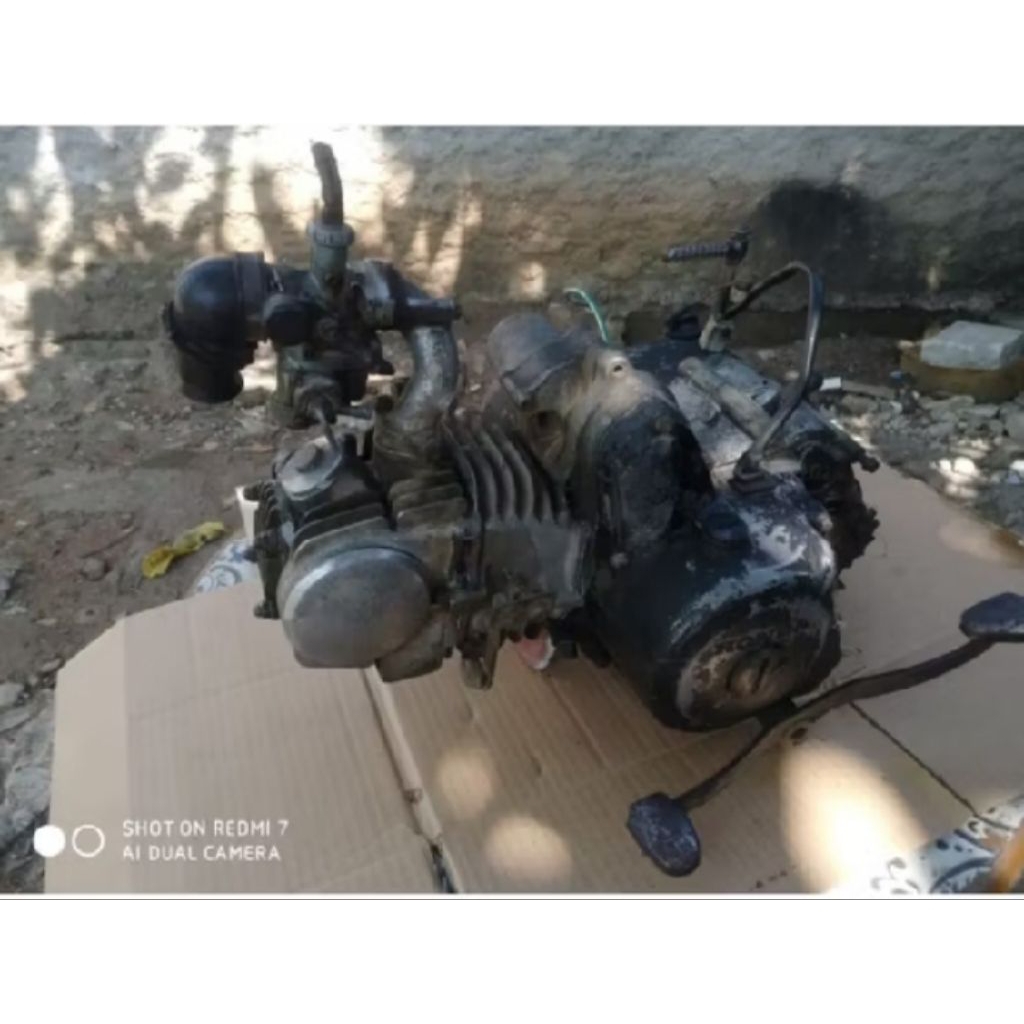Mesin 1 bendel siap naik rangka fullset pengapian Honda Revo Lama Supra fit New original copotan