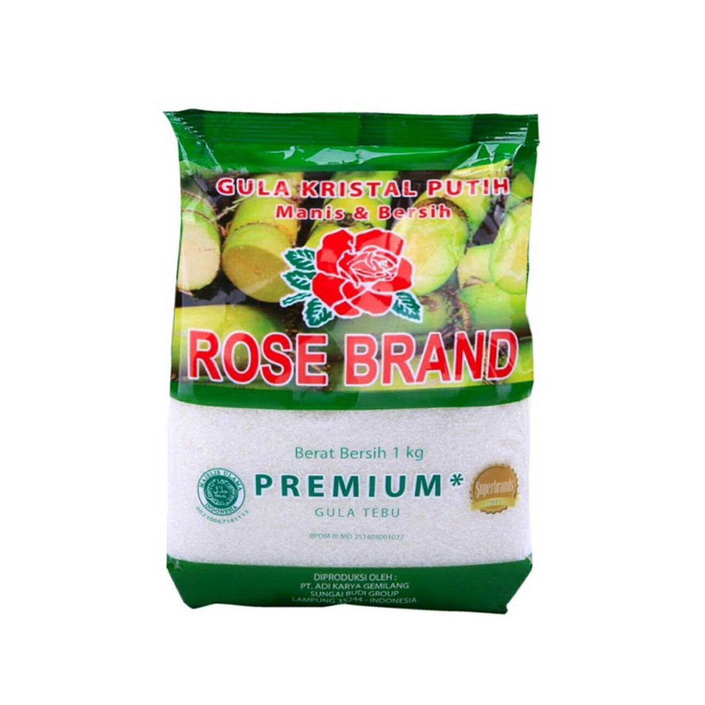 Gula Rosebrand Hijau 1kg Gula Rosebrand kuning 1kg