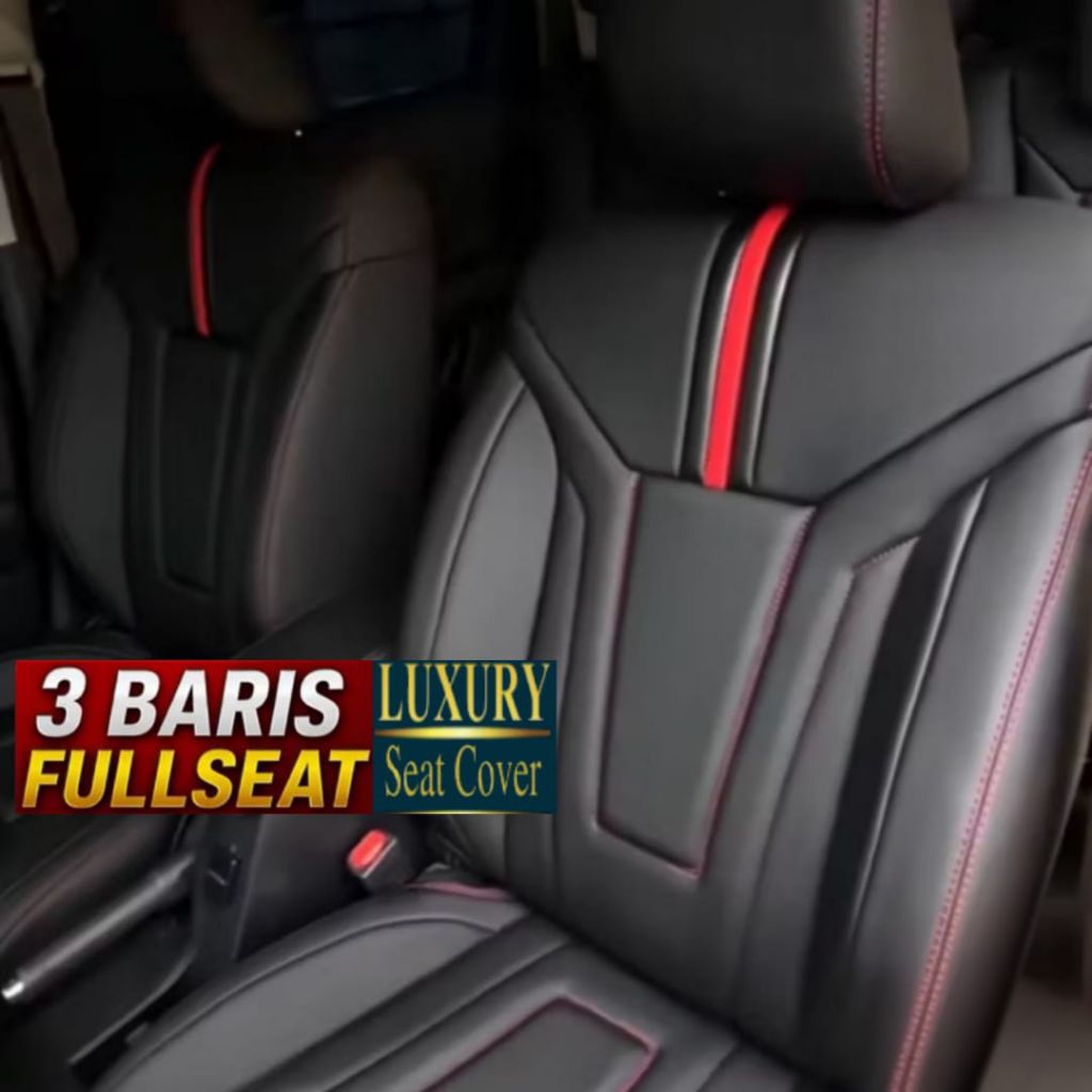 sarung jok mobil innova reborn tipe G reborn tipe V 2016 - 2026 full 3 baris bahan medium ferari
