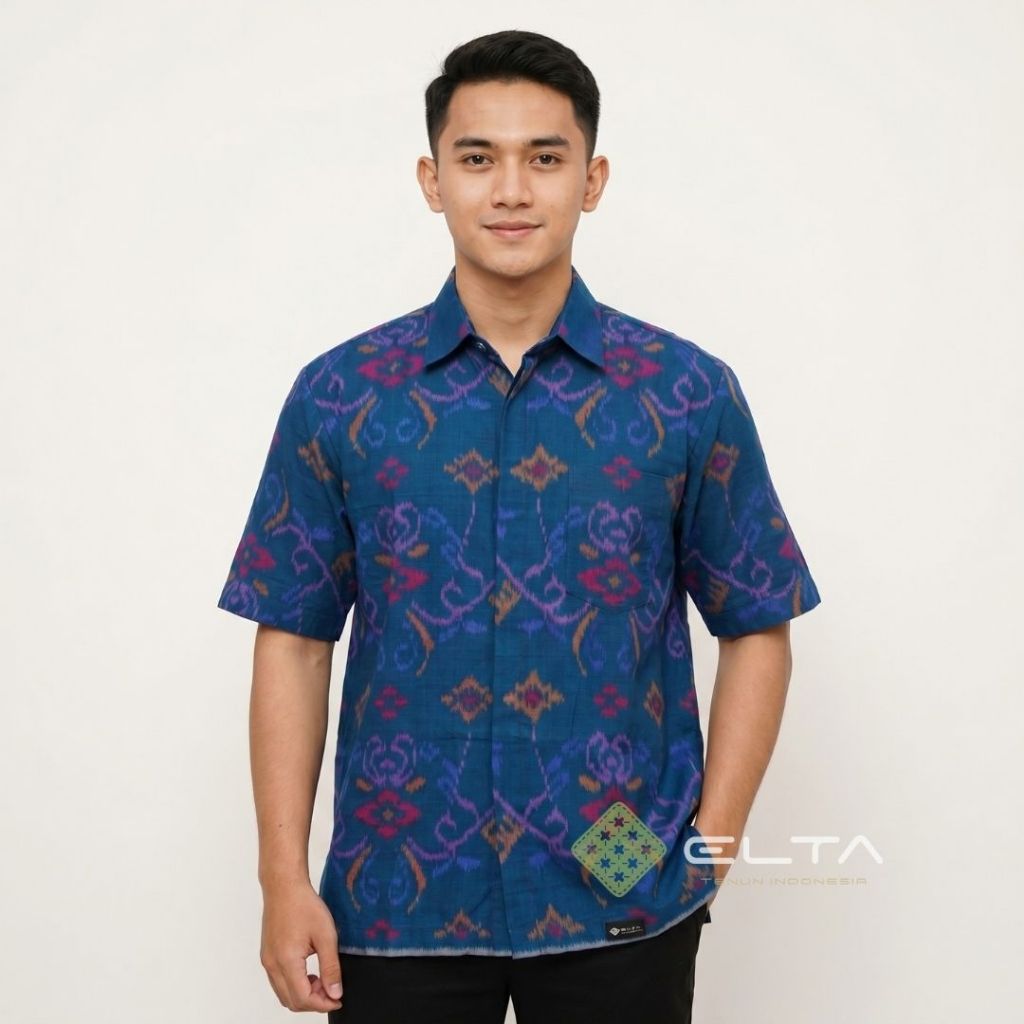 Kemeja tenun endek bali