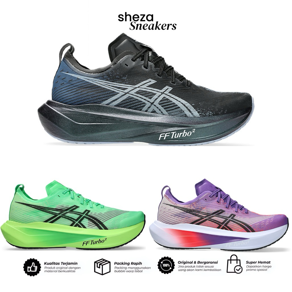 Sepatu Asics Megablast Black White