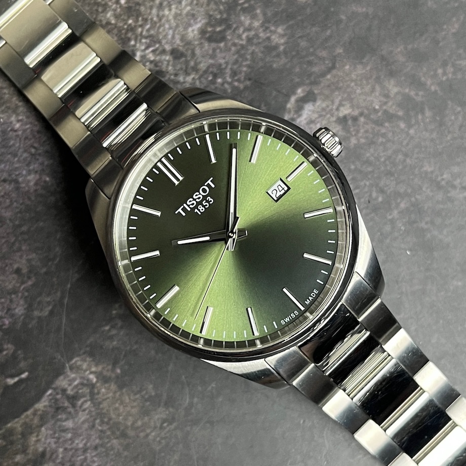Tissot PR 100 PR100 40mm T150.410.11.091.00 Green Quartz Stainless Steel