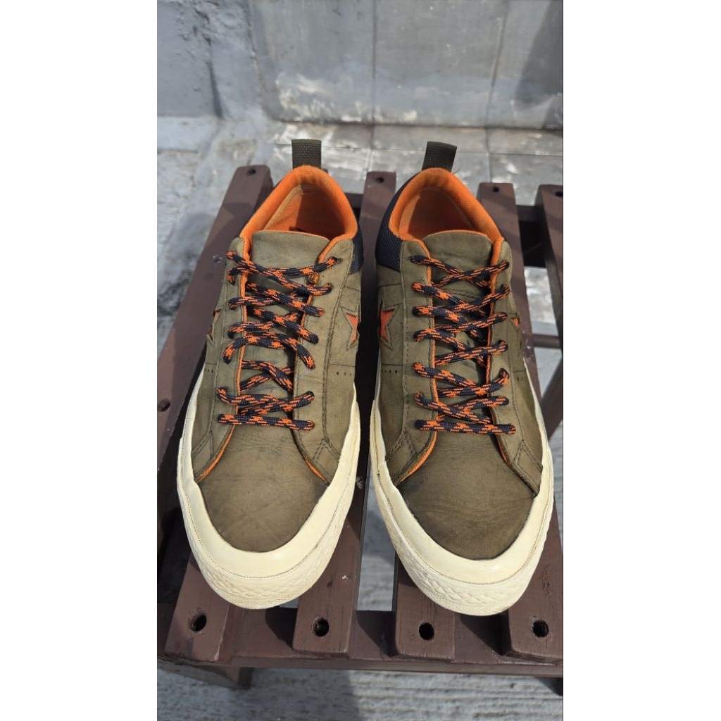 Converse One Star Olive Leather