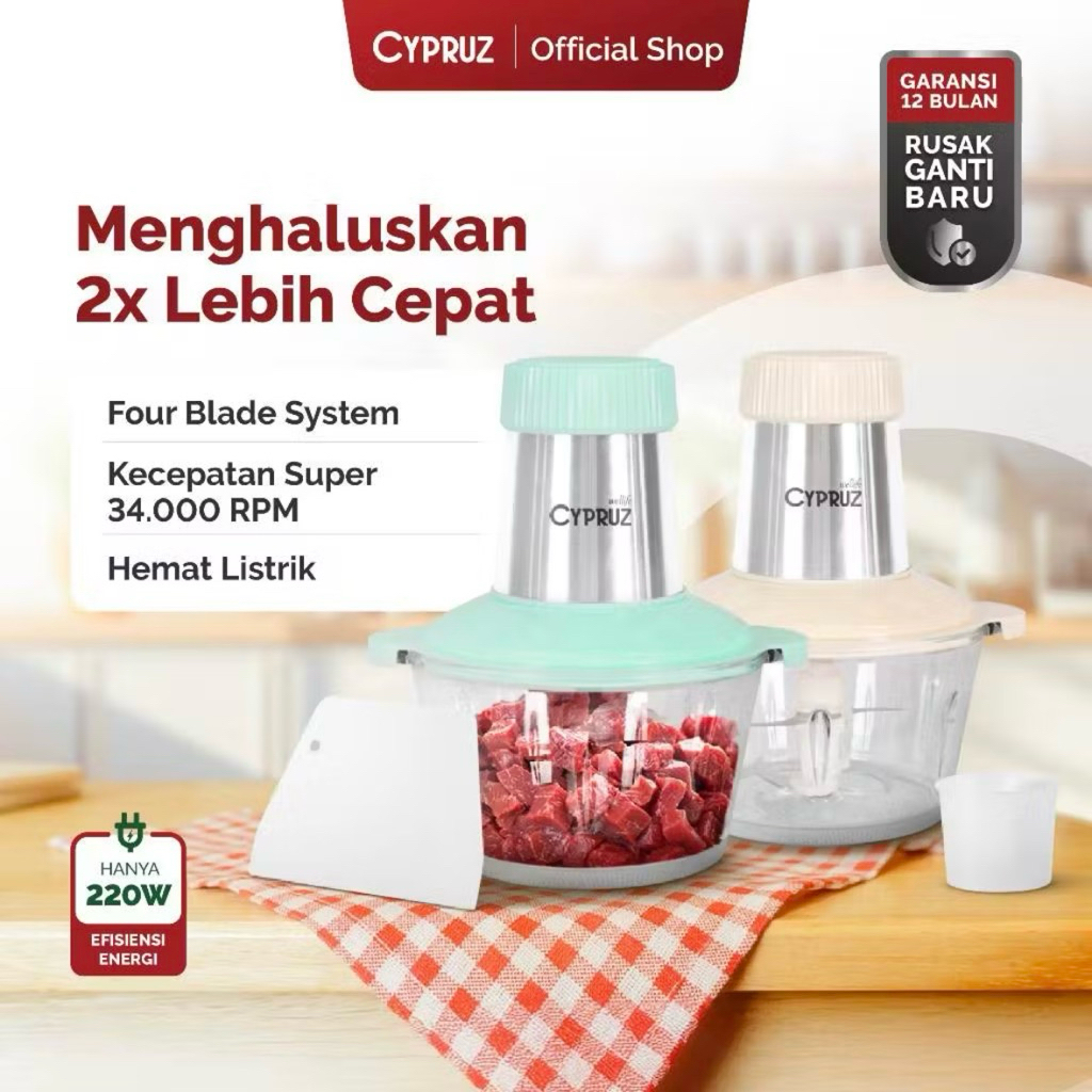 Cypruz Food Chopper Multifungsi