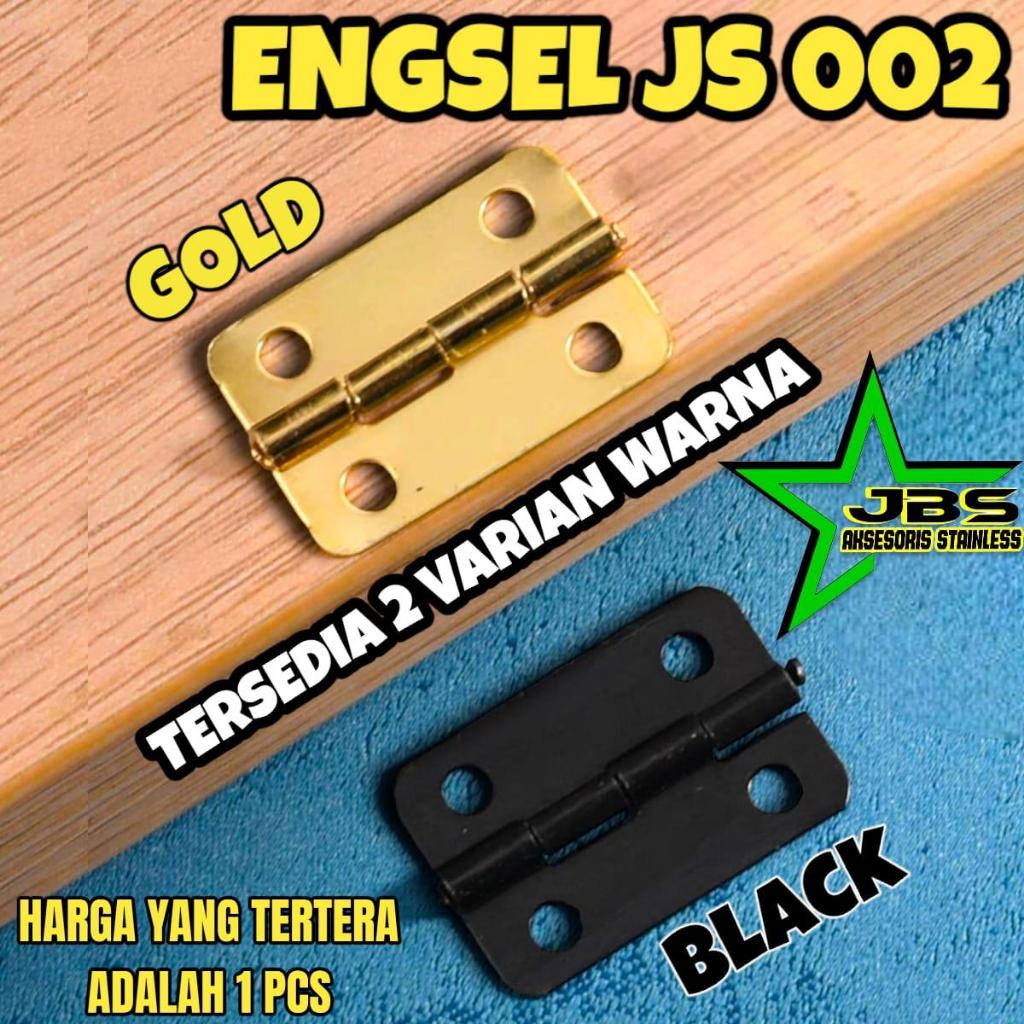 ENGSEL KUPU KOTAK (JS002) 2,2x1,8CM - KUPU KECIL UNTUK FURNITURE DAN DEKORASI ENGSEL 1PCS