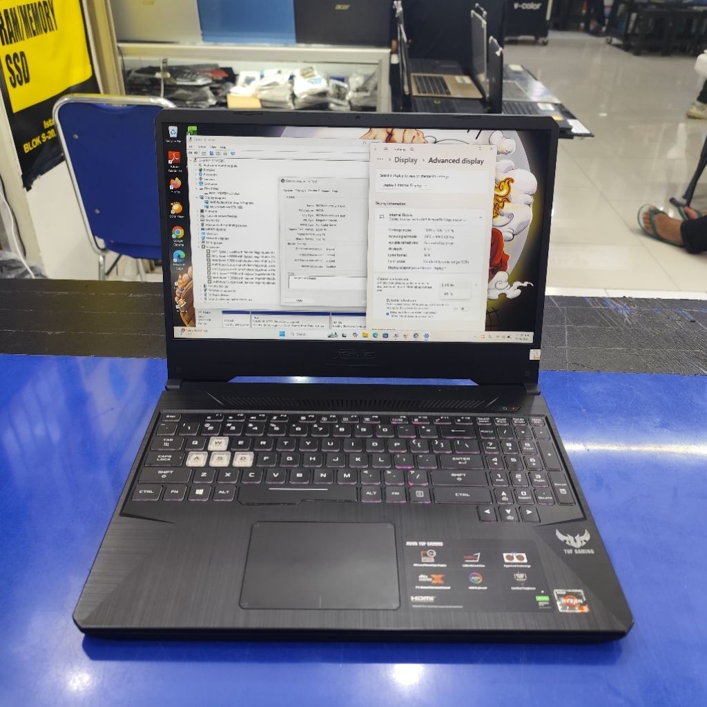 LAPTOP ASUS TUF GAMING FX505DT AMD RYZEN 5 3550H 16GB SSD 512GB GTX 1650