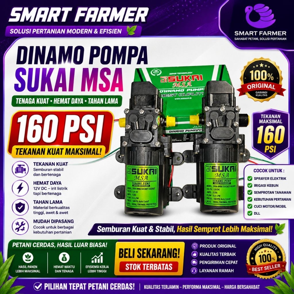 DINAMO POMPA SPRAYER SUKAI 160 PSI
