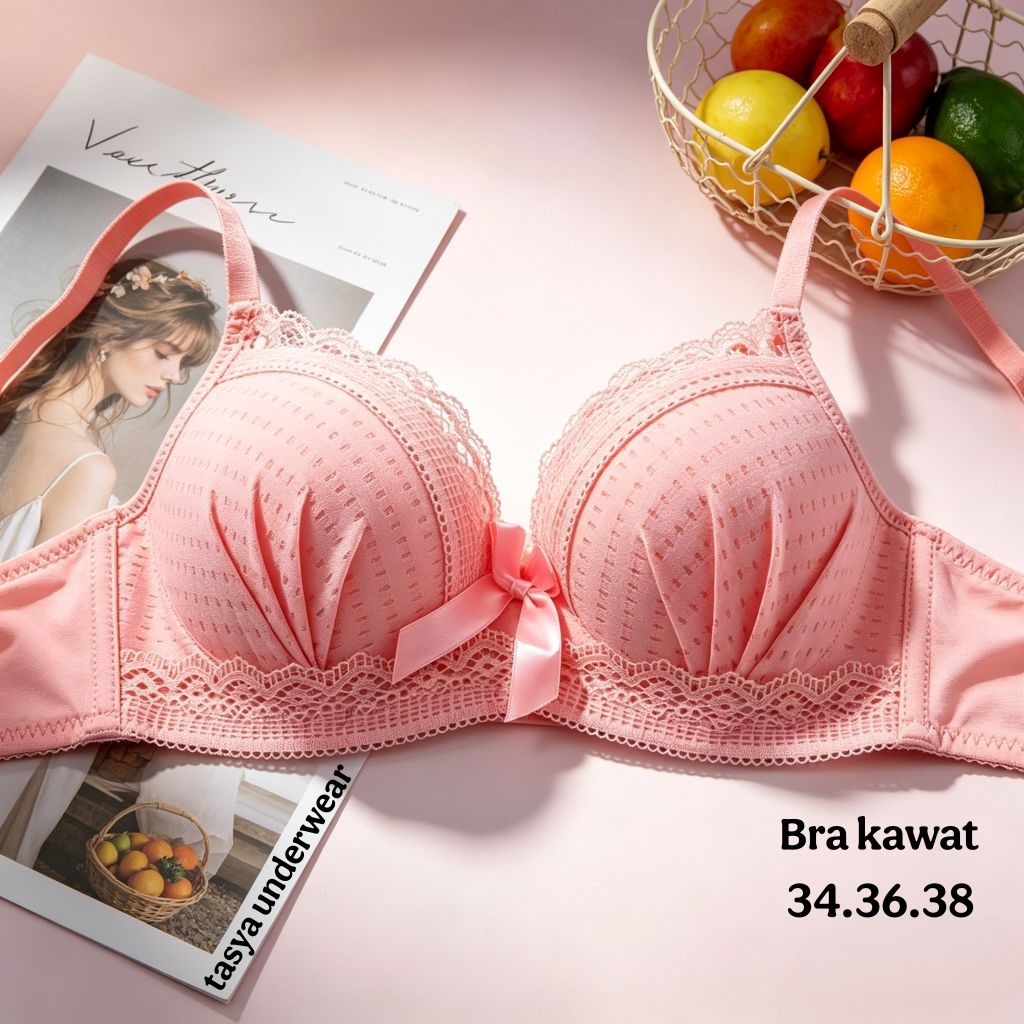 Bra kawat cup A Bra 1866 Bra push up kancing 3 ukuran 34.36.38