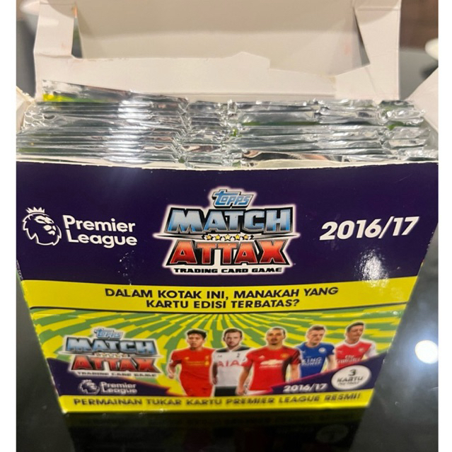 Topps Match Attax Booster Box Sealed Isi 50 Packs 2016/2017 Edition 100% Original Sealed No sortir T