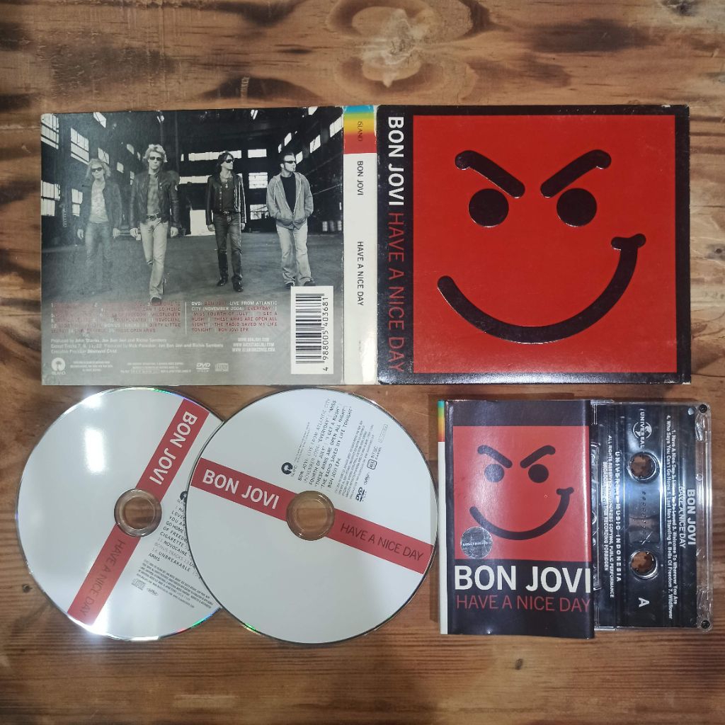 CD& kaset BON JOVI- have A Nice Day Import