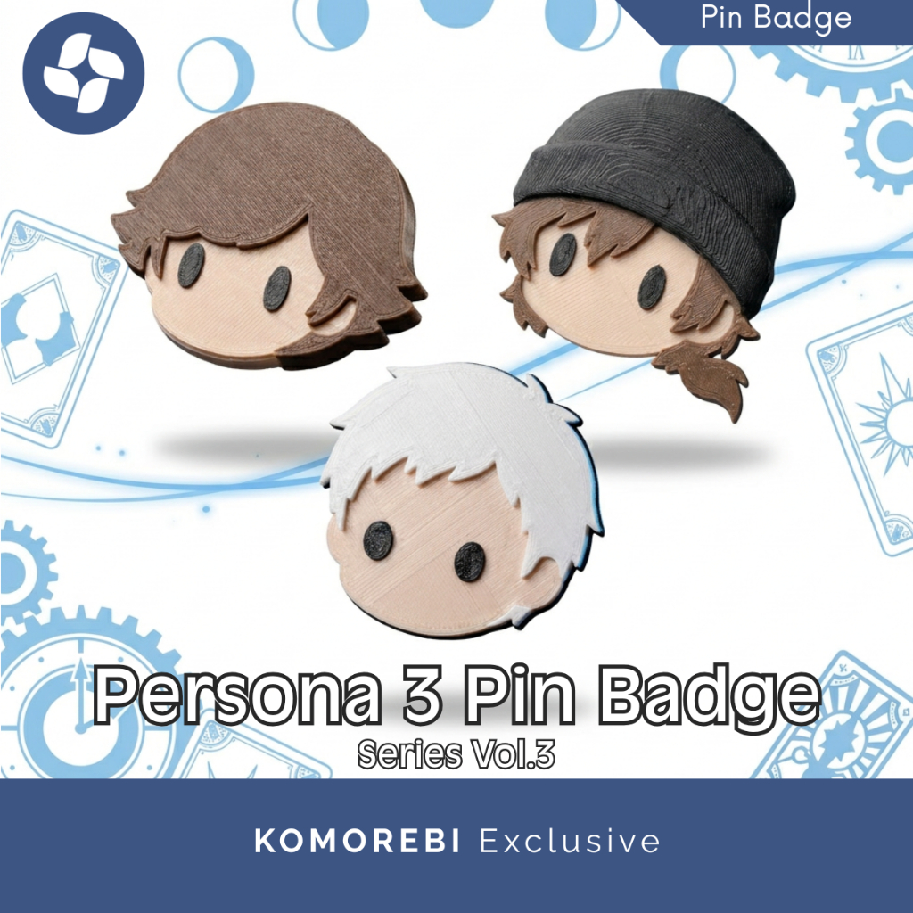 Pin Badge Persona 3 Reload Series Vol 3 Ken Amada Akihiko Sanada Shinjiro Aragaki Aksesoris Tas Jake