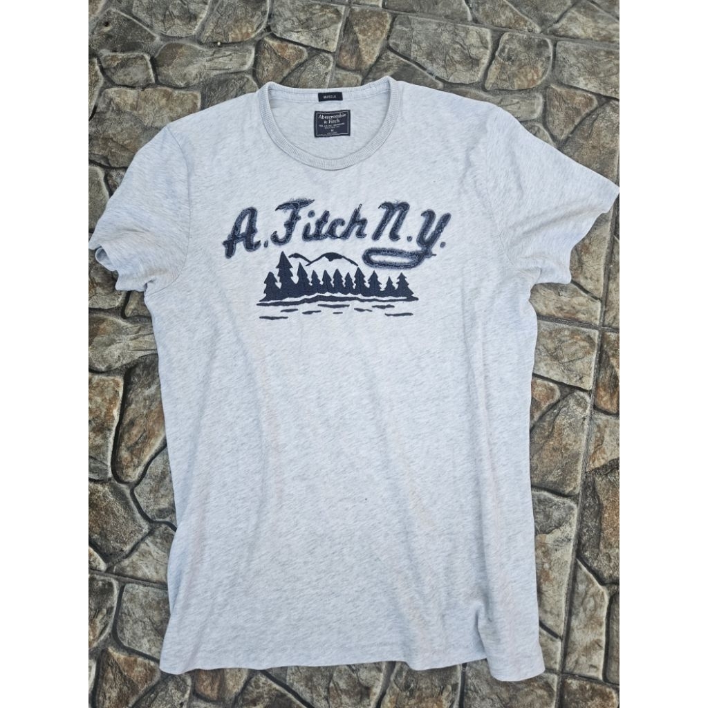 kaos abercromb & fitch bordir