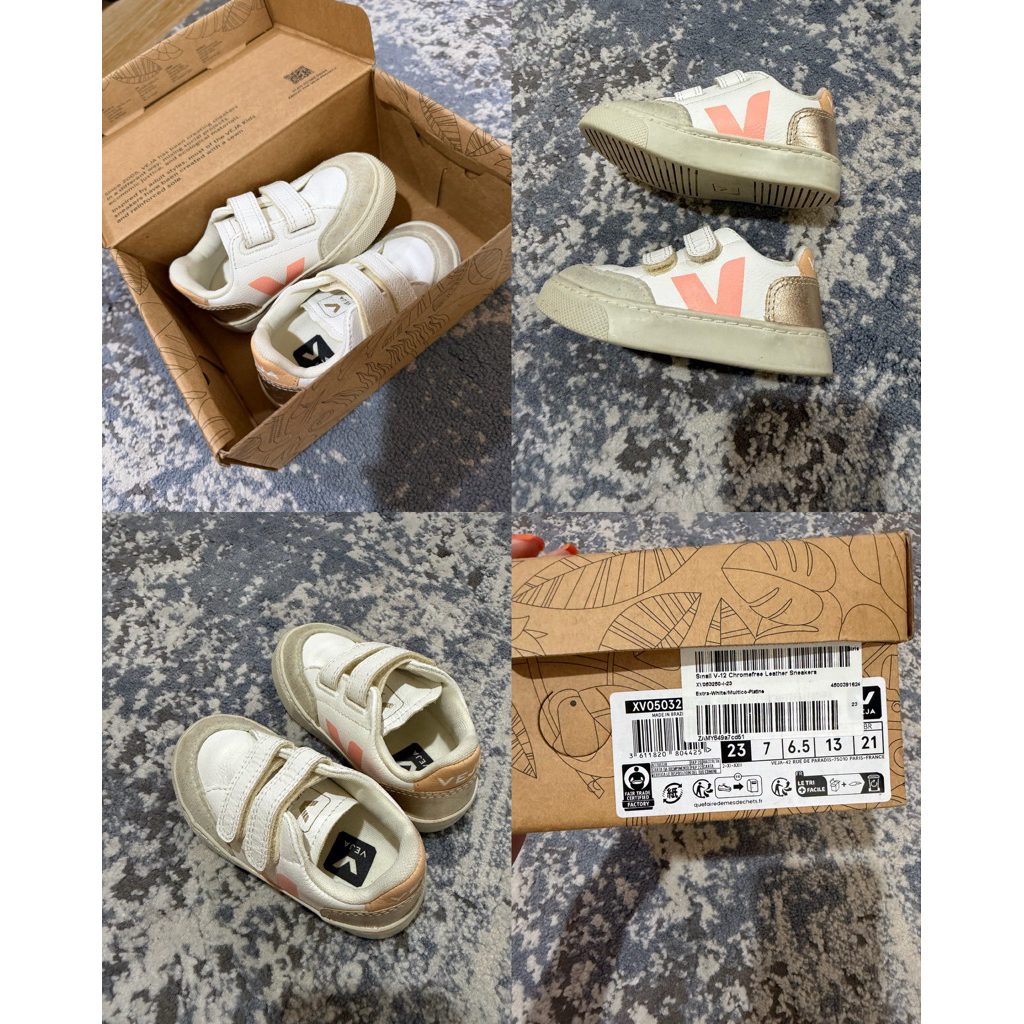preloved veja chromefree leather sneakers