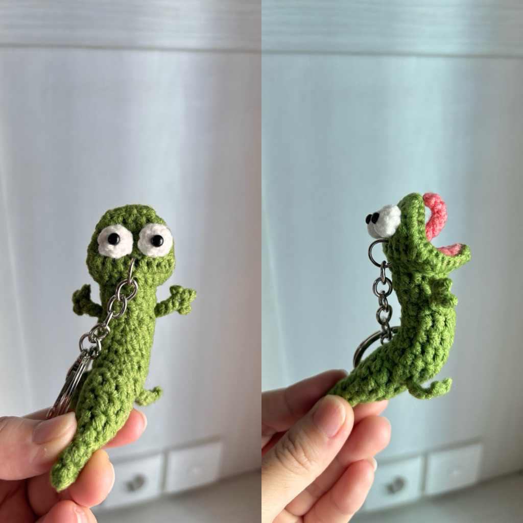 TOM LIZARD KEYCHAIN-CROCHET TOM LIZARD-TOM LIZARD CROCHET-HANDMADE KEYCHAIN CROCHET-SOUVENIR