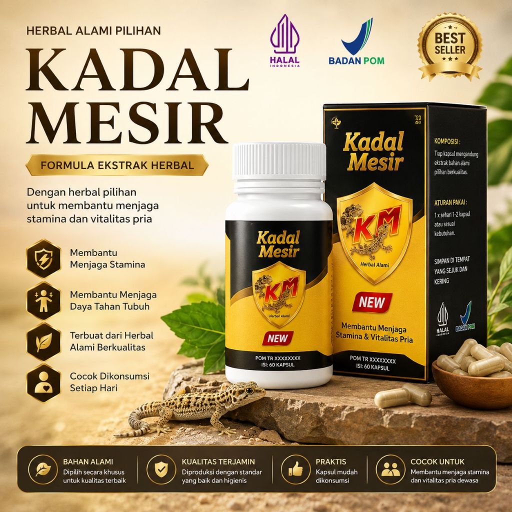 Kadal Mesir Kapsul Membantu Ibadah Malam Organik Halal 10 Kapsul