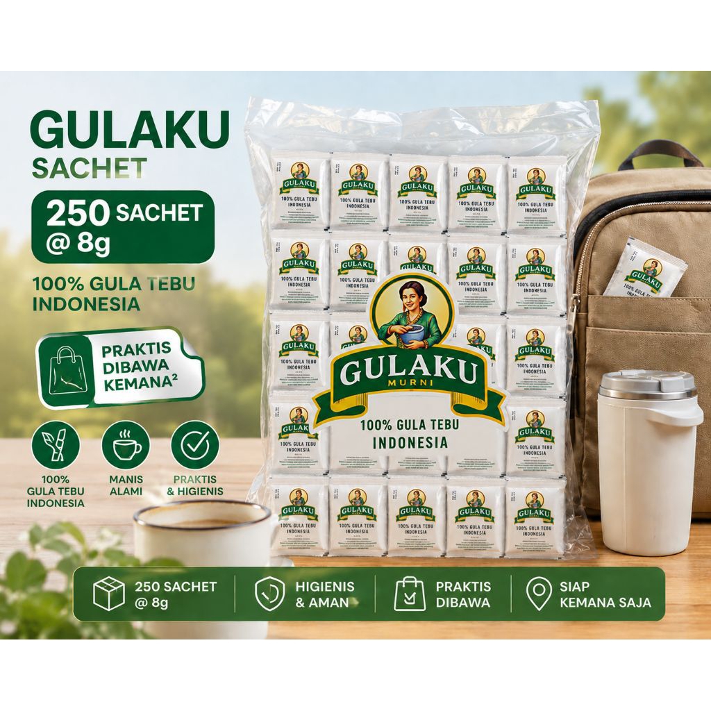 Gulaku Sachet isi 250 sachet(@8gr)