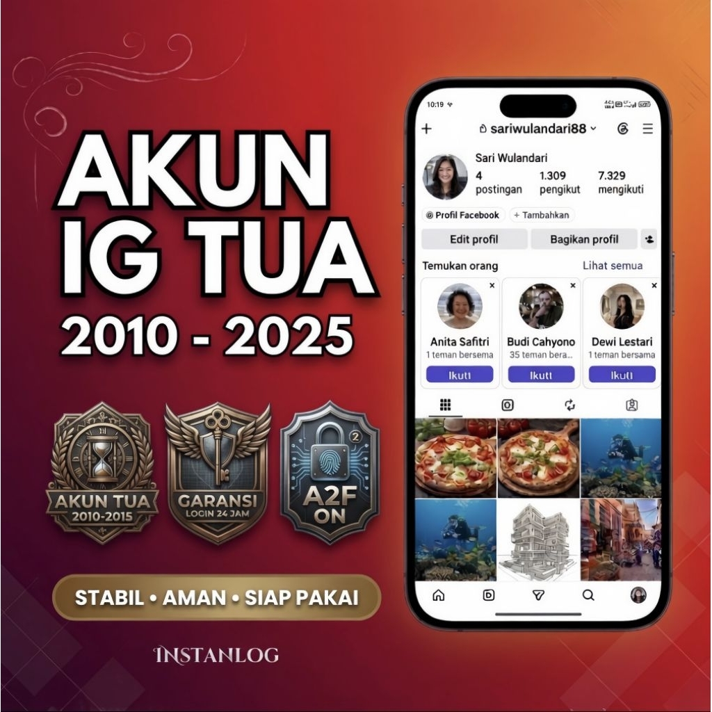 Akun Instagram Tua | IG Tua | Tahun 2010-2025 | 2fa aktif