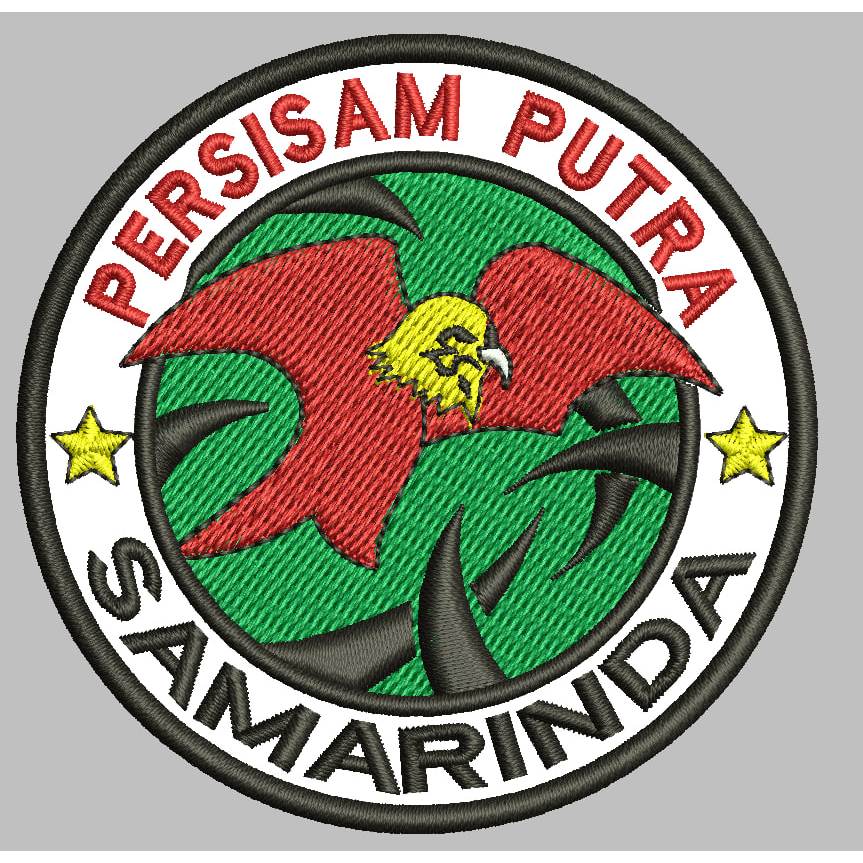 PATCH BORDIR- Logo PERSISAM SAMARINDA-01 Patch Badge Flock Bordir Pengiriman Cepat INDONESIA