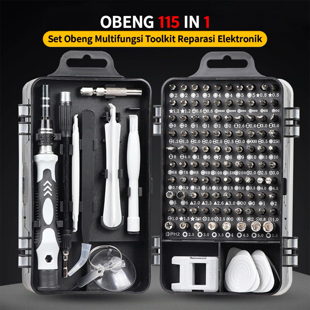 Obeng set 115 in 1