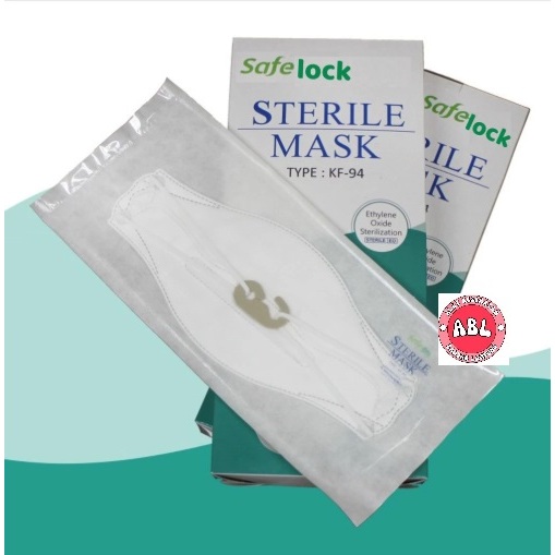 MASKER MEDIS STERILE 4 PLY KF-94 SAFELOCK BOX ISI 10PACK, BEST RECOMENDED UTK RS