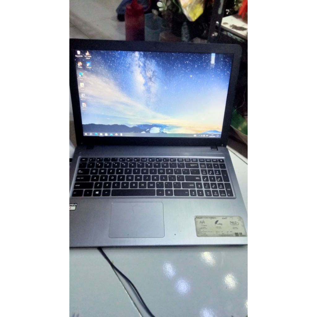laptop Asus x540y normal minus batre