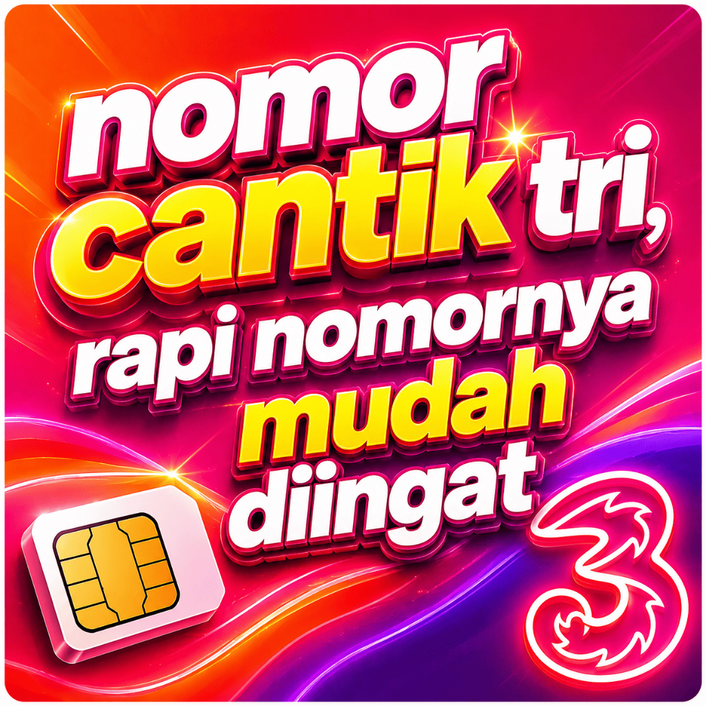 65 Nomor Nomer No Nocan Cantik Antik Hoki Kartu Perdana Tri 3