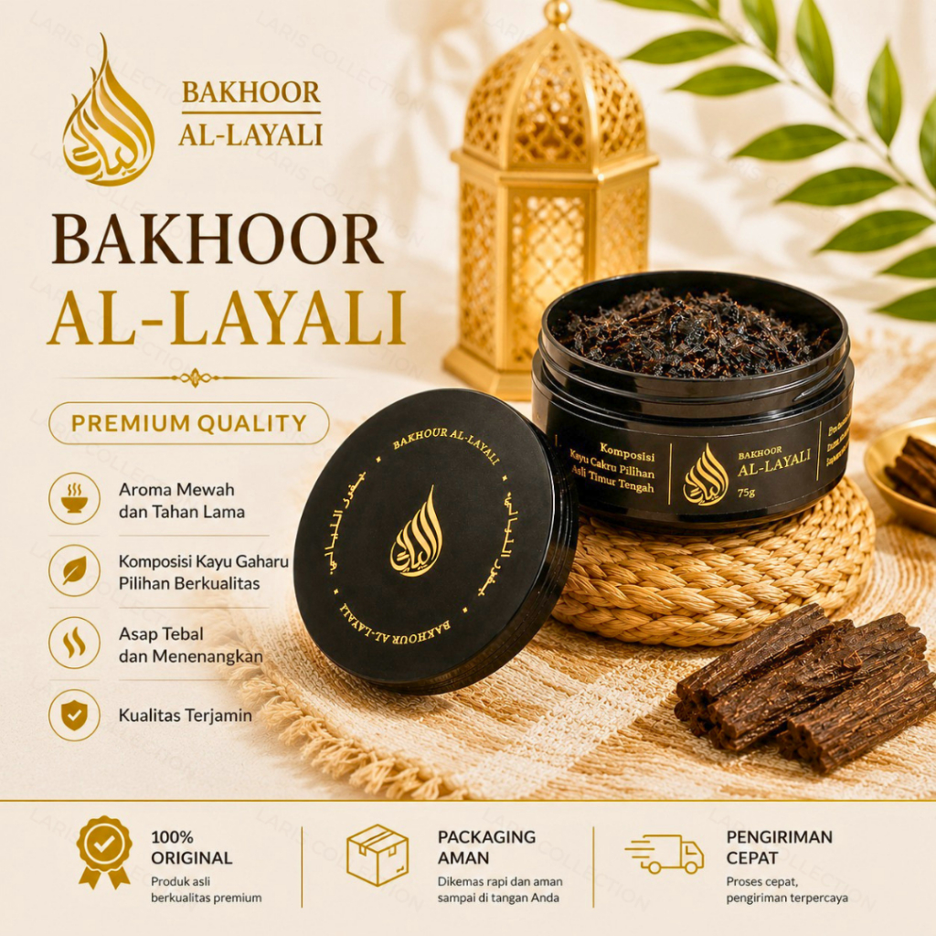 BUKHUR EL LAYALI / DUPA GAHARU EL LAYALI netto 75gr