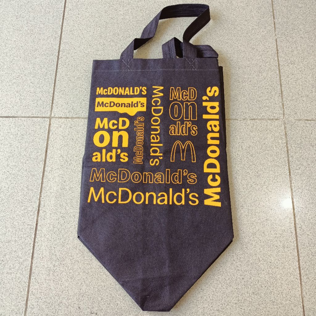 Tas spunbon tas belanja tas spounbound tas kado tas supermarket goodie bag tote bag Mcdonalds McD NA