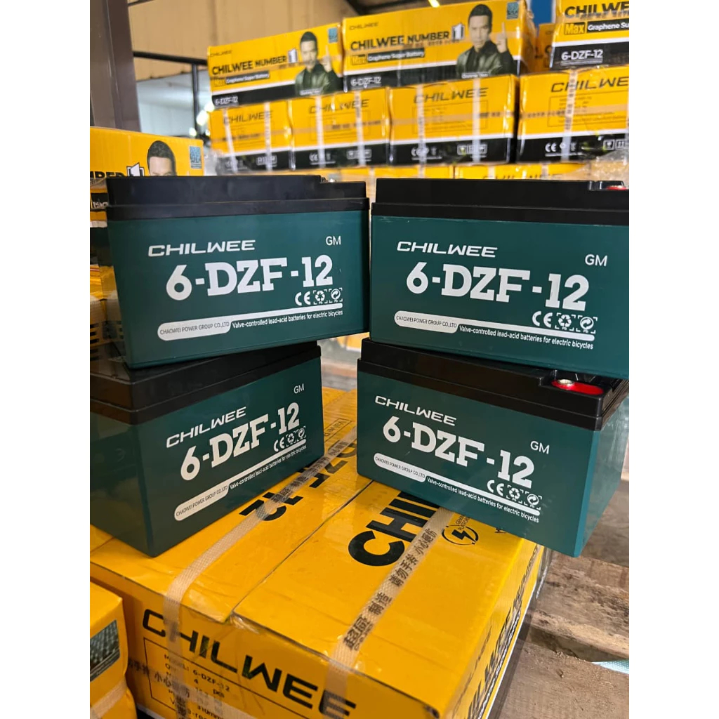 Aki Chilwee Sepeda Listrik-AKI CHILWEE 6-DZF-12 ;12V-12AH