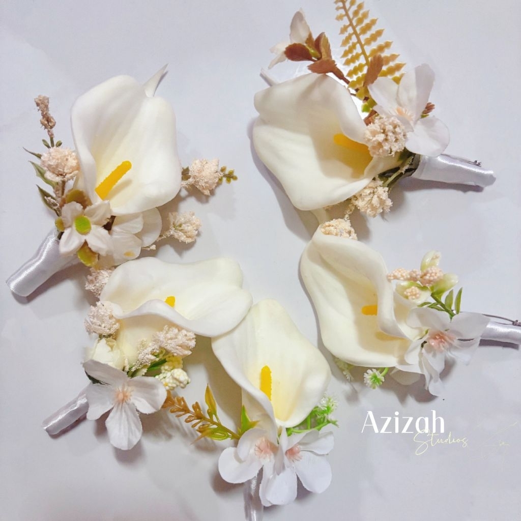 Wedding Corsage Groom Flower - Bros Bunga Jas Wisuda/ Wedding Pria- Bros pengantin