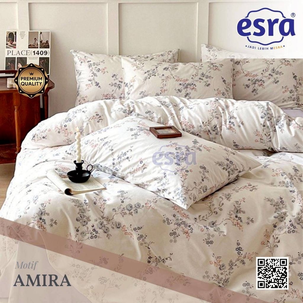 Sprei Katun Lokal Motif Bunga Kecil