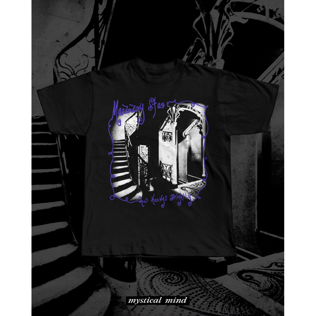 KAOS MAZZY STAR - SHE HANGS BRIGHTLY BLACK
