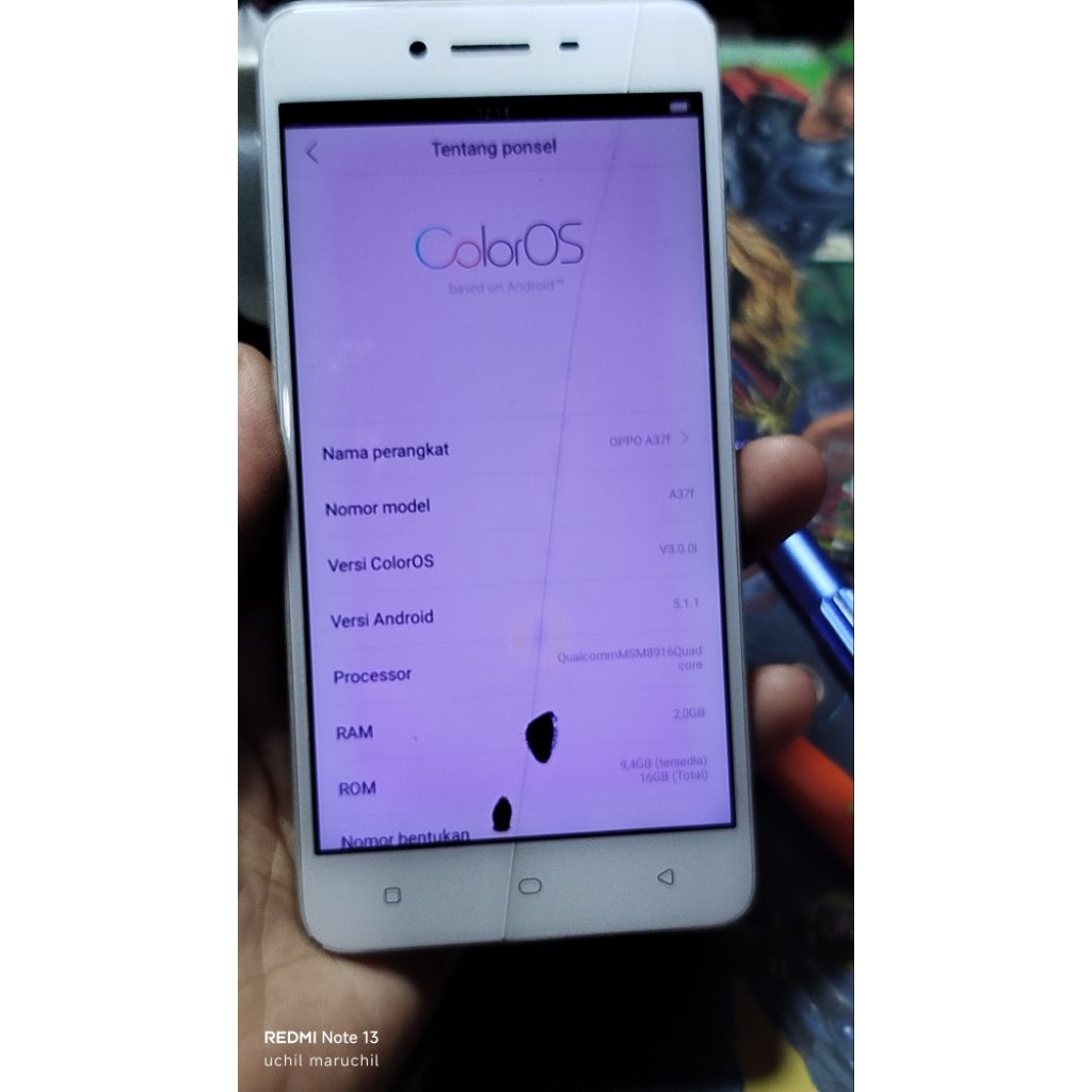 mesin OPO A37 bonus kamera baca diskripsi