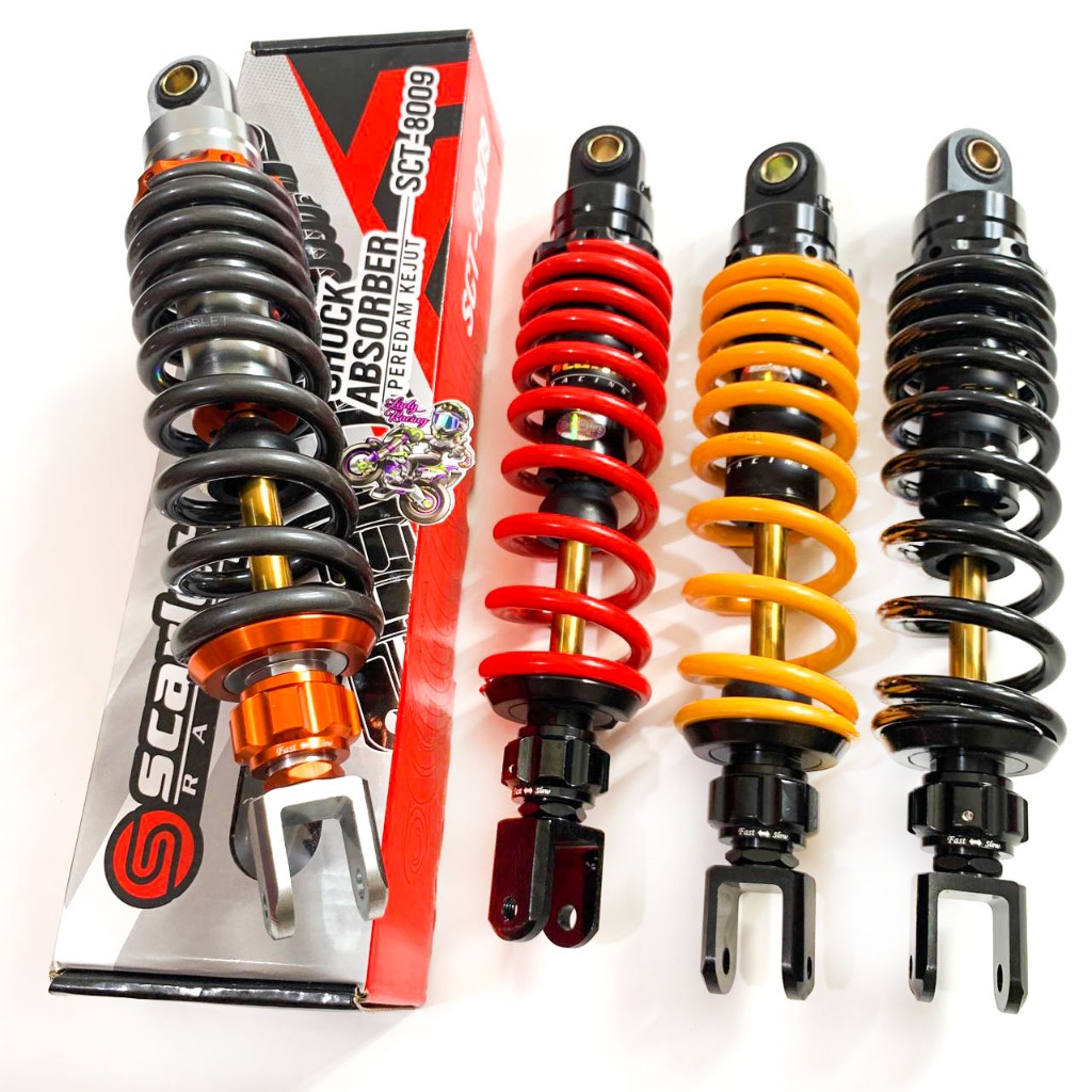SHOCK MONOSHOCK SHOCKBRAKER AS GOLD MIO 310MM 8009 SCARLET RACING