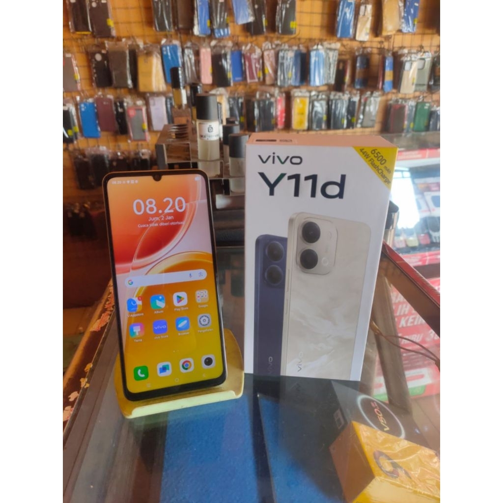 VIVO Y11d RAM 4+4/128 SECOND ORIGINAL,PAKAIAN 2 MINGGU