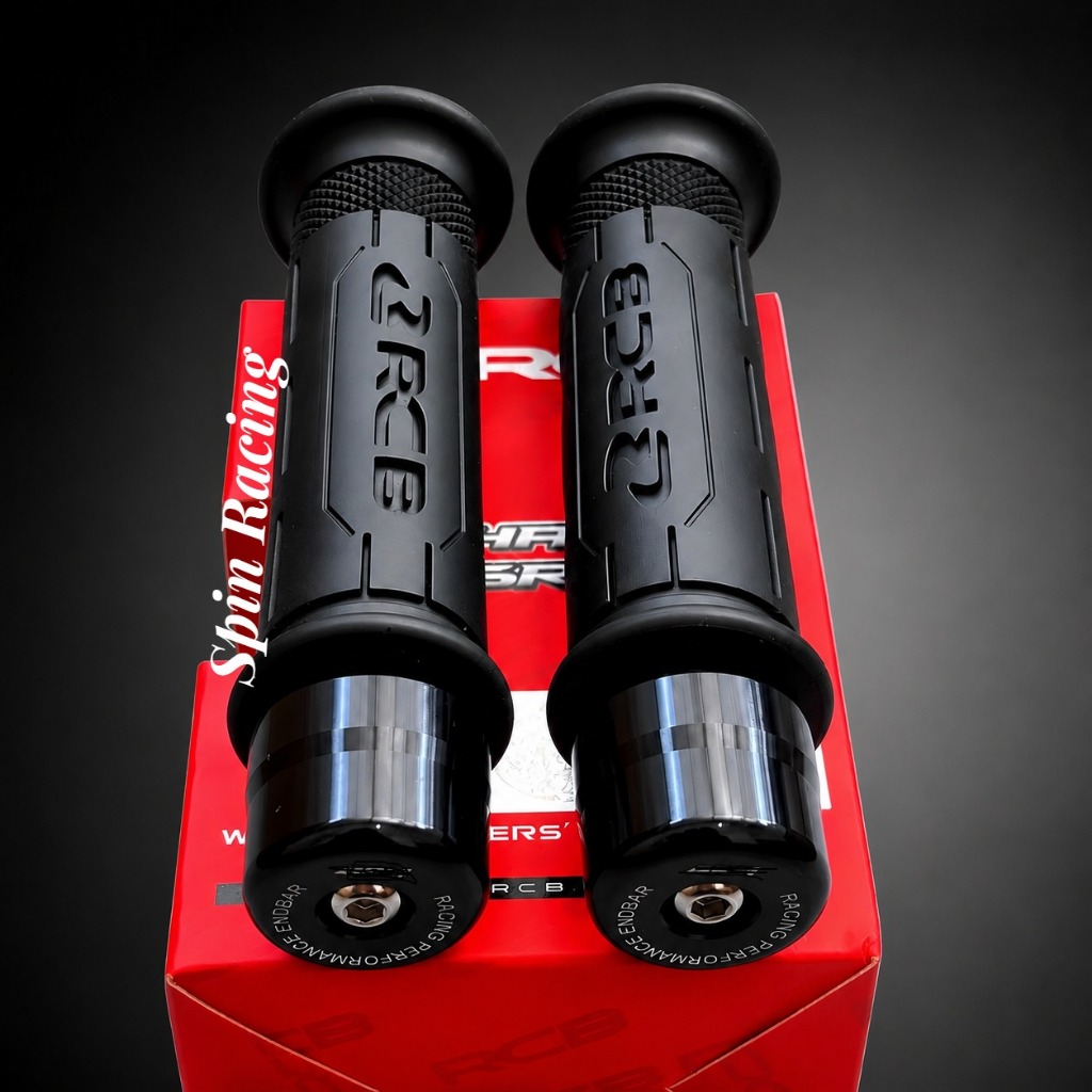 PART - RCB ORIGINAL HG77 HANDGRIP RCB + JALU STANG CNC ANTI KARAT ANTI LICIN UNIVERSAL MOTOR PAKET