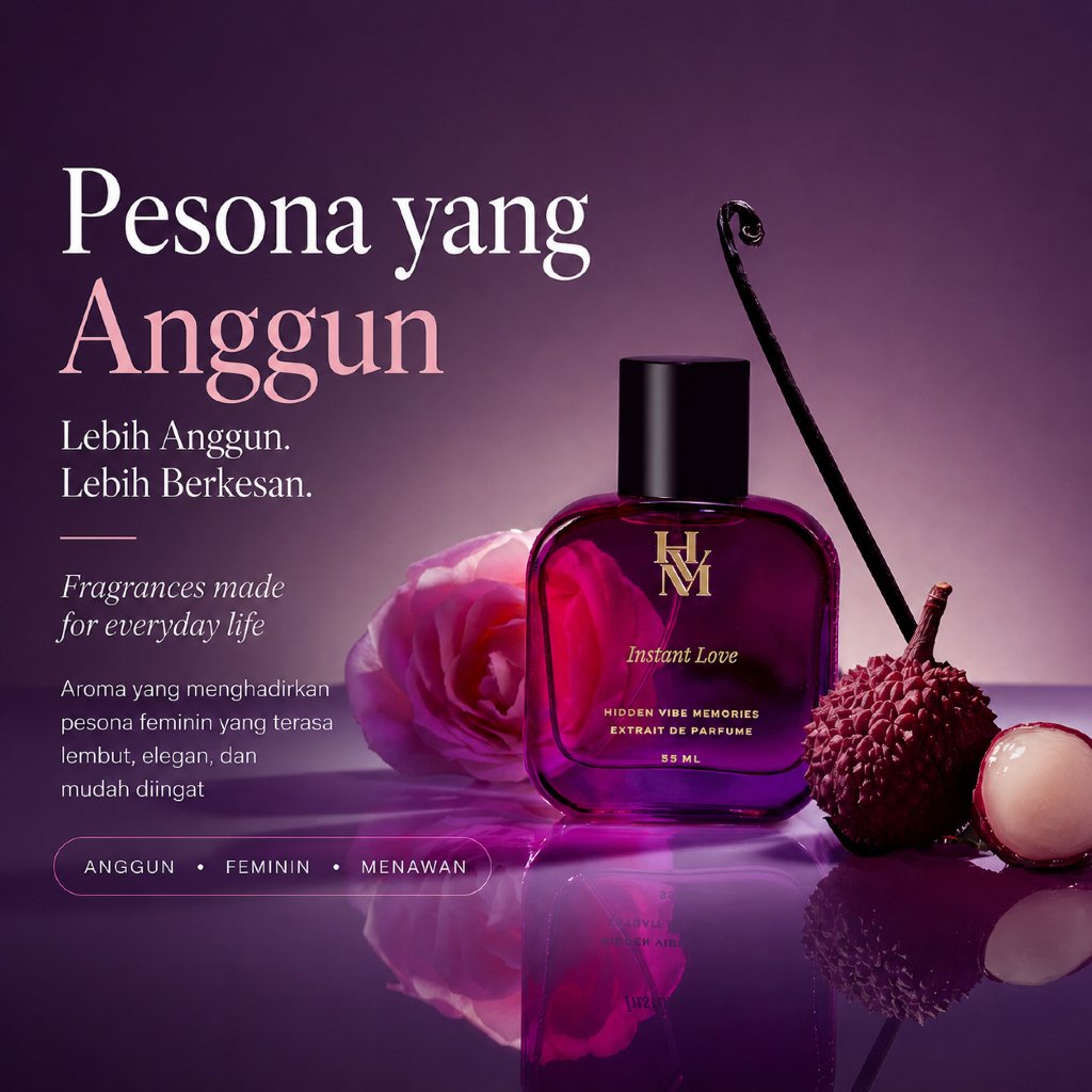 Parfum Wanita HVM Instant Love Extrait de Parfum Tahan Lama