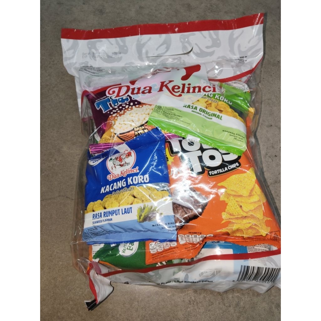 Dua Kelinci Snack Assorted (12'S) Pack - Snack ulang tahun, snack bundling acara