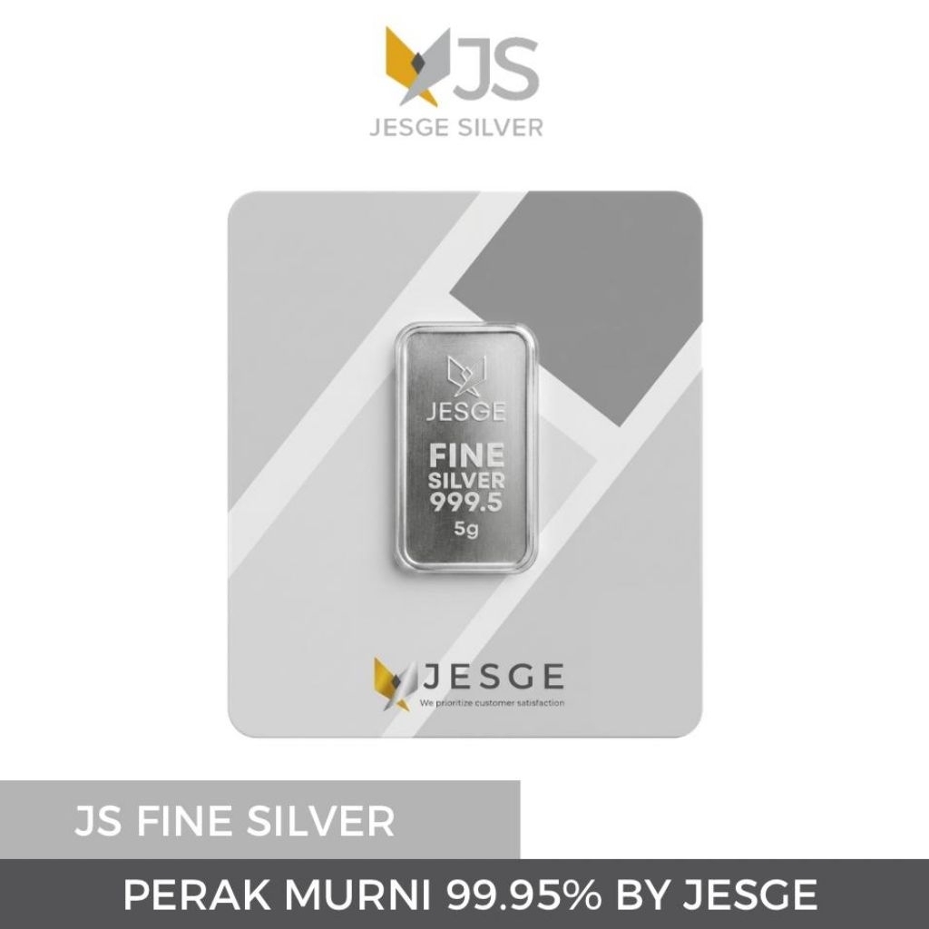 Perak 1 Gram Jesge 999.5 Logam Mulia Bersertifikat