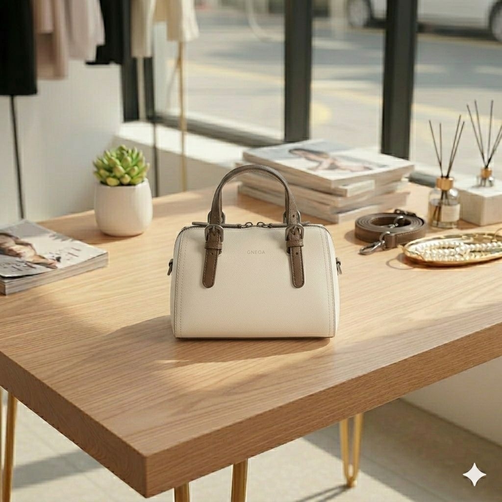 [PRELOVED LUXURY] TAS WANITA ONEDA - BELVA APRICOT BROWN 22 - ORIGINAL STORE
