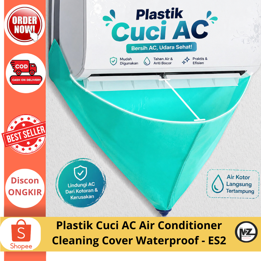 Plastik Cuci AC Air Conditioner Cleaning Cover Waterproof / Alat Cuci Ac Rumah