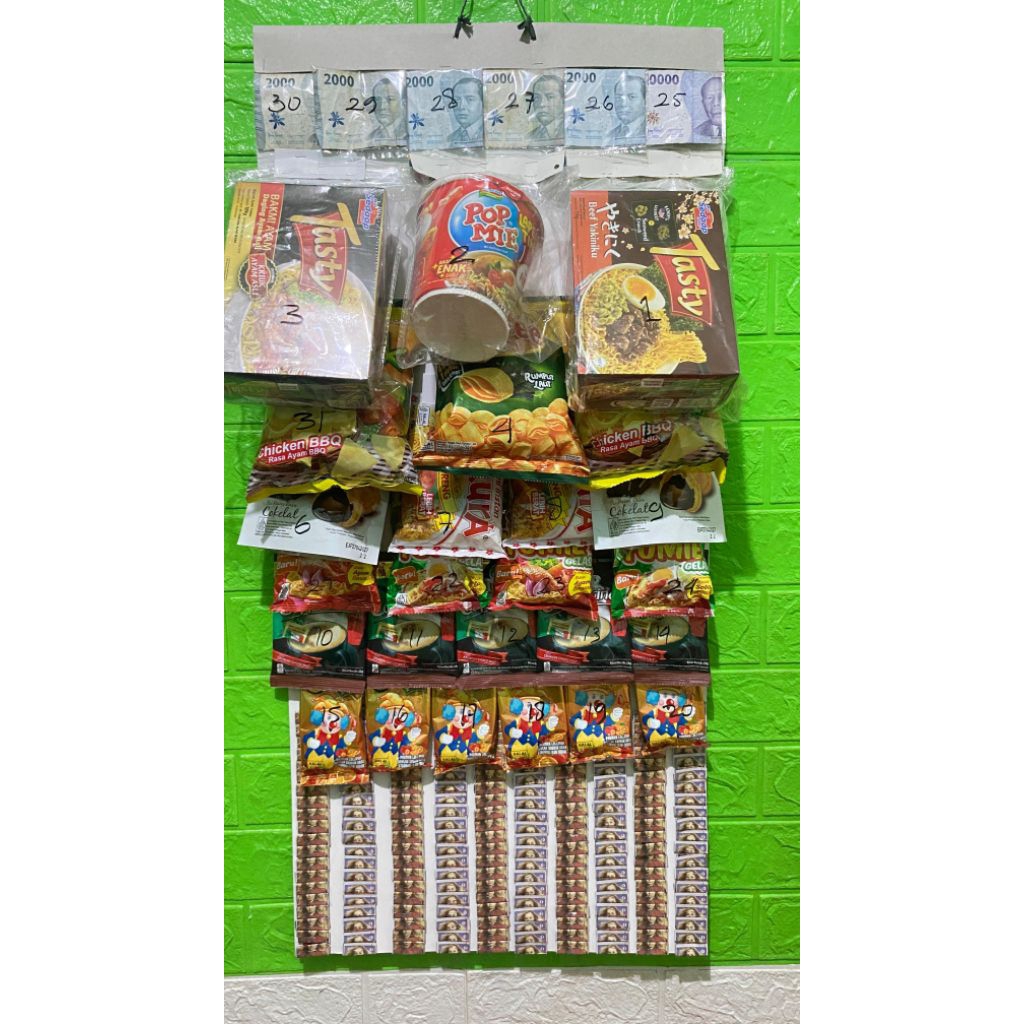 lotre cabutan berhadiah isi 200 ( testy ,pm,10 k)