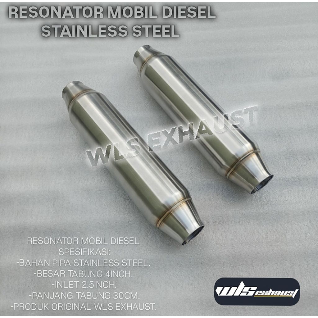 RESONATOR MOBIL DIESEL STAINLESS STEEL ORIGINAL WLS EXHAUST