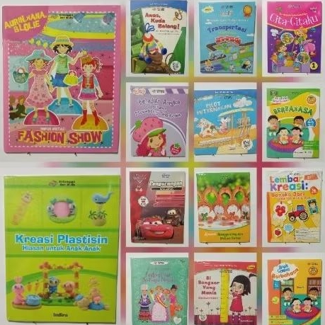 Buku Anak TK/SD Umum Terbitan Erlangga For Kids DLL Baru