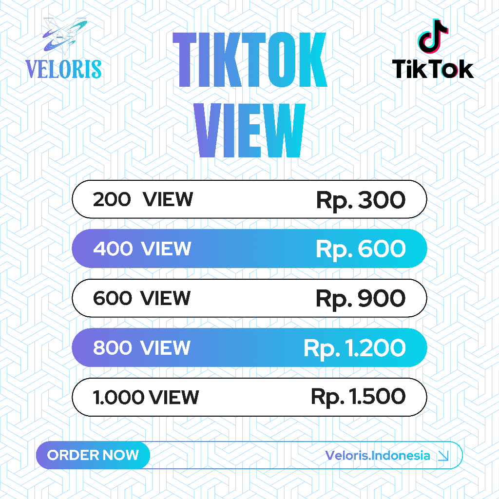 View TikTok termurah bergaransi View Postingan TikTok bergaransi, berbonus, dan terpercaya