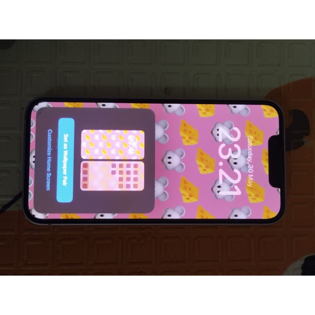IPHONE 13 MINI 5GB/128GB PINK BEKAS SEKON SECOND ZP/A