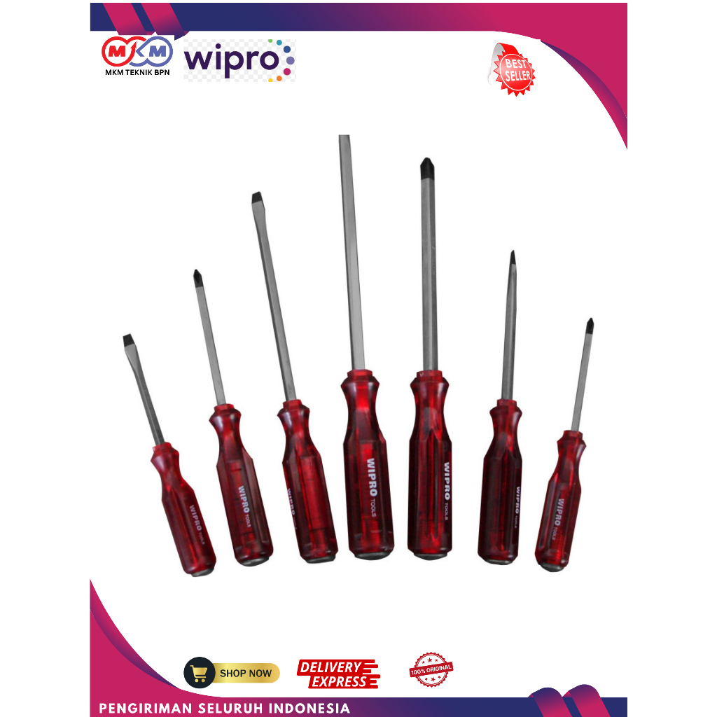 Wipro Obeng Tembus Plus(+), min(-)