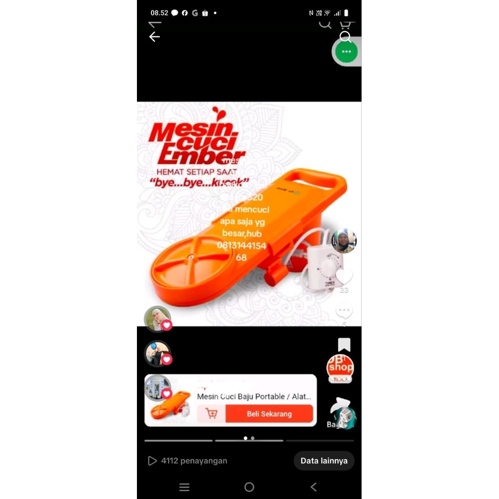 Mesin cuci ember